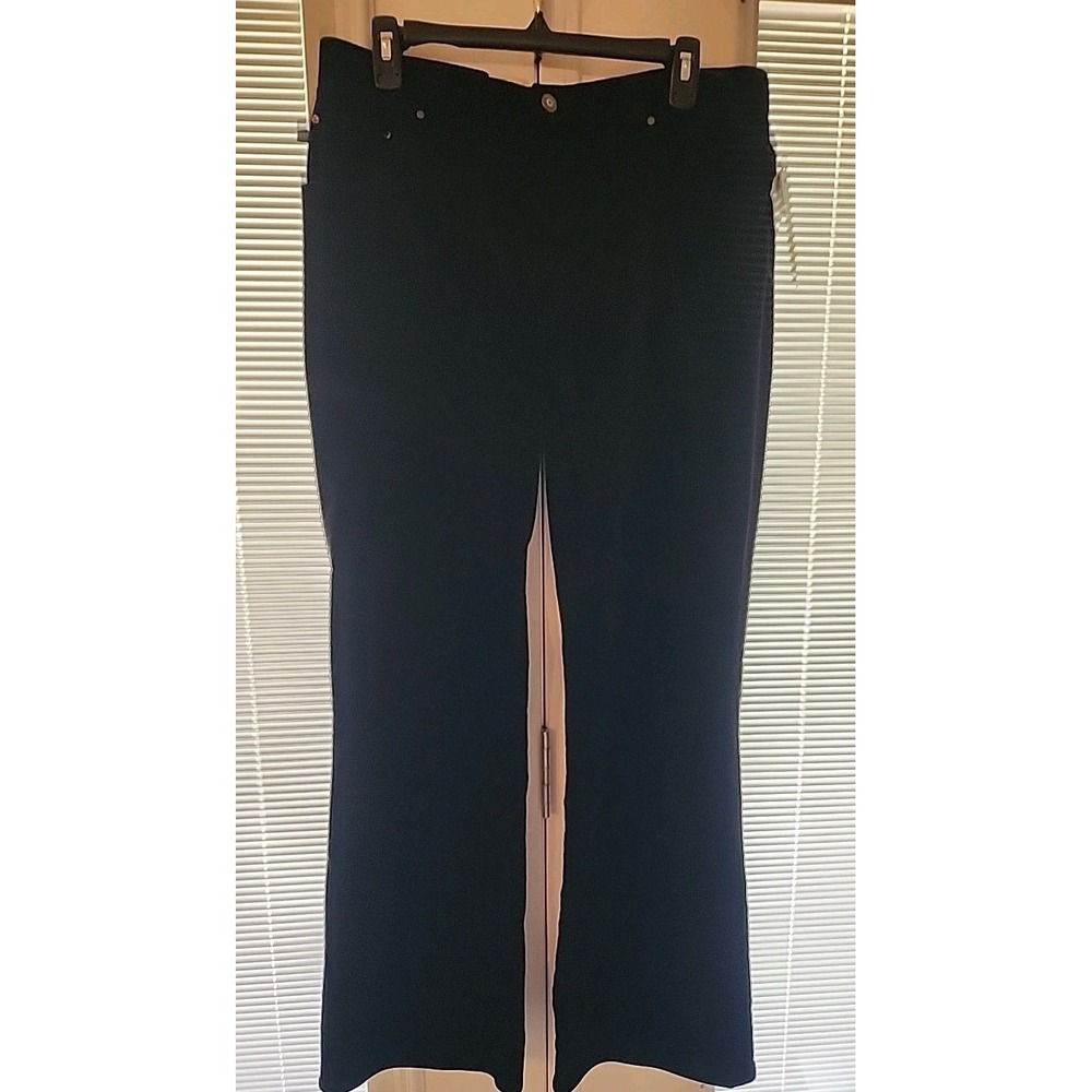 NEW Vintage 90s Ralph Lauren Black Velvet‎ Bootleg Jeans Women's Size 12